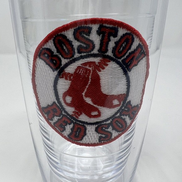 New Tervis Tumbler Embroidered Boston Red Sox Baseball Logo Patch 16 Oz - Picture 2 of 3